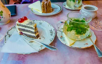 I dolci nel Museo Pasticceria (Cukráreň múzeum) a Bratislava, Slovacchia