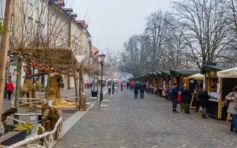 Mercato di Natale a Lubiana, Slovenia