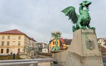 Il Ponte dei Draghi a Lubiana, Slovenia