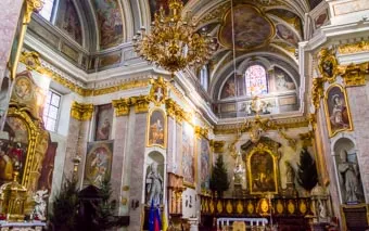Cattedrale di S. Nicola all'interno, Lubiana, Slovenia